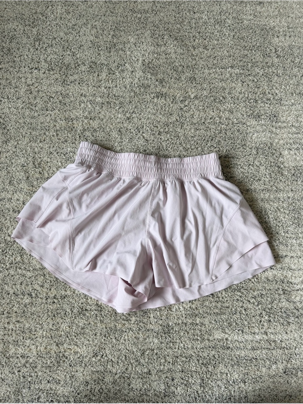 lululemon athletica Light Pink shake it out high rise running short 2.5”